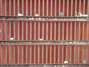 stones on a grate