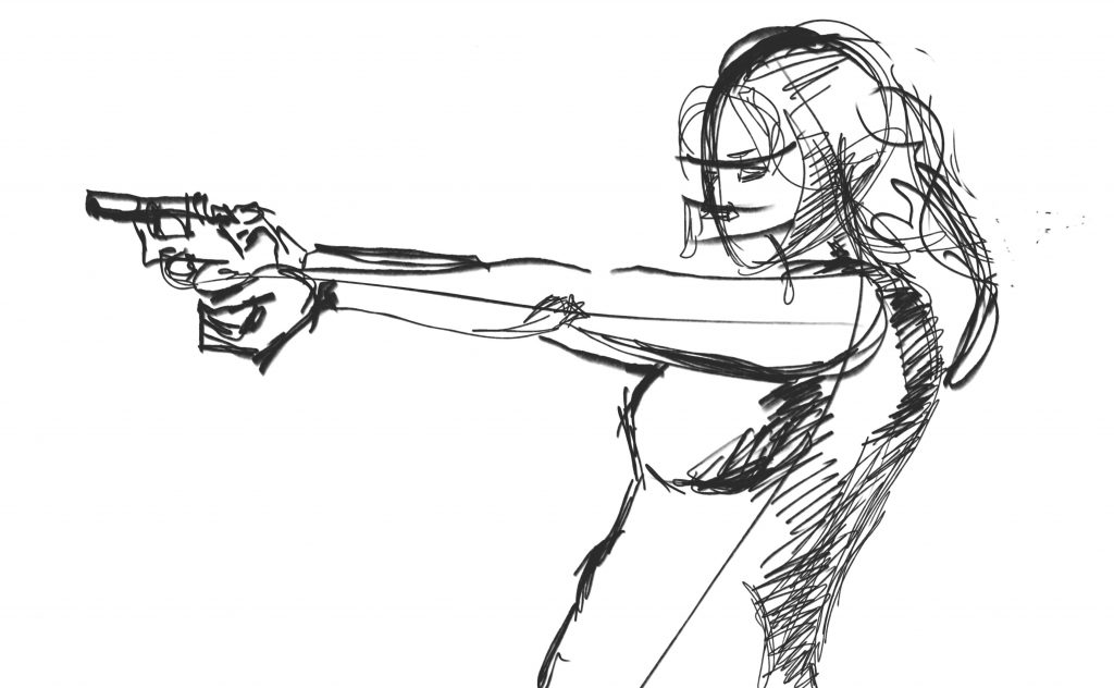 girl-with-gunsketch